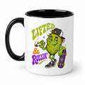 Lifted & Rollin' Skater Weed Bud Coffee Mug