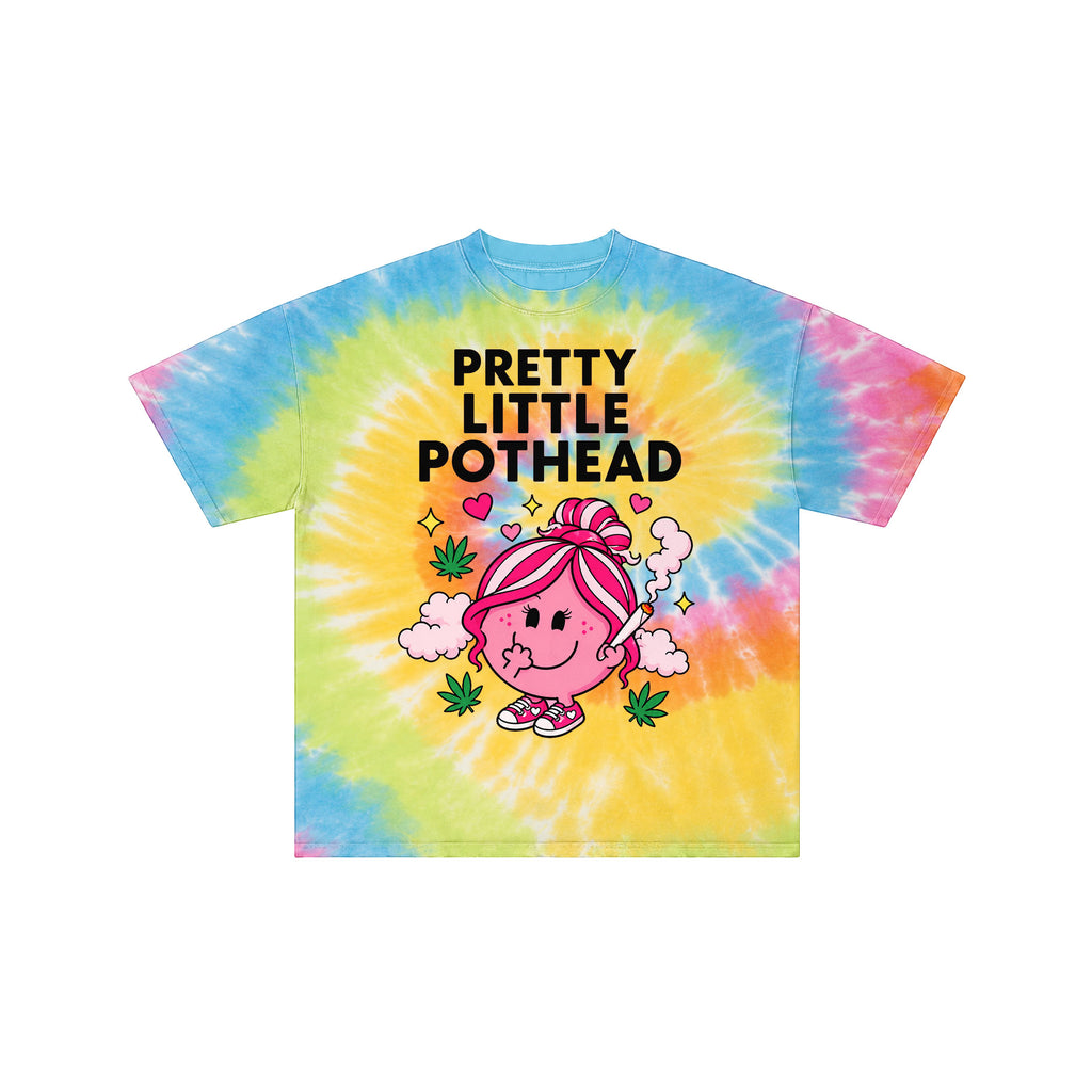 Pretty Little Pothead Vintage Graphic Tie Dye Tee