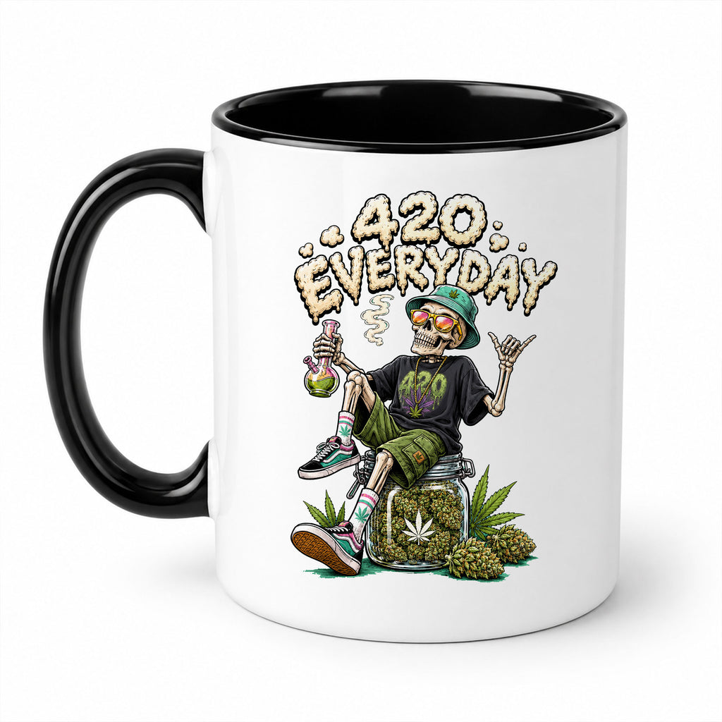 420 Everyday Skeleton Stoner Coffee Mug