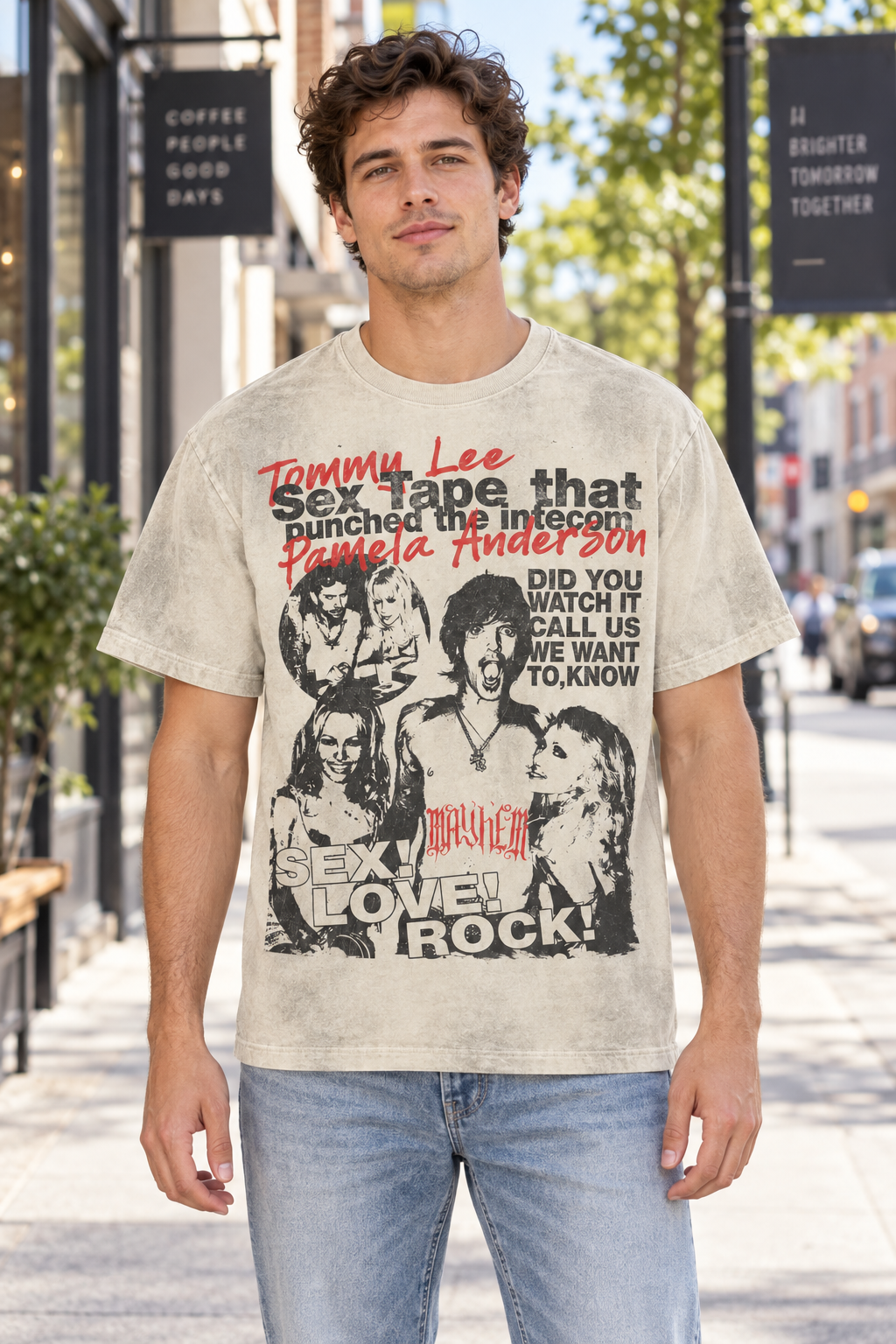 Pamela Anderson Tommy Lee Graphic T-Shirt