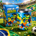 Brazil Football Fan Insulated Wine Tumbler