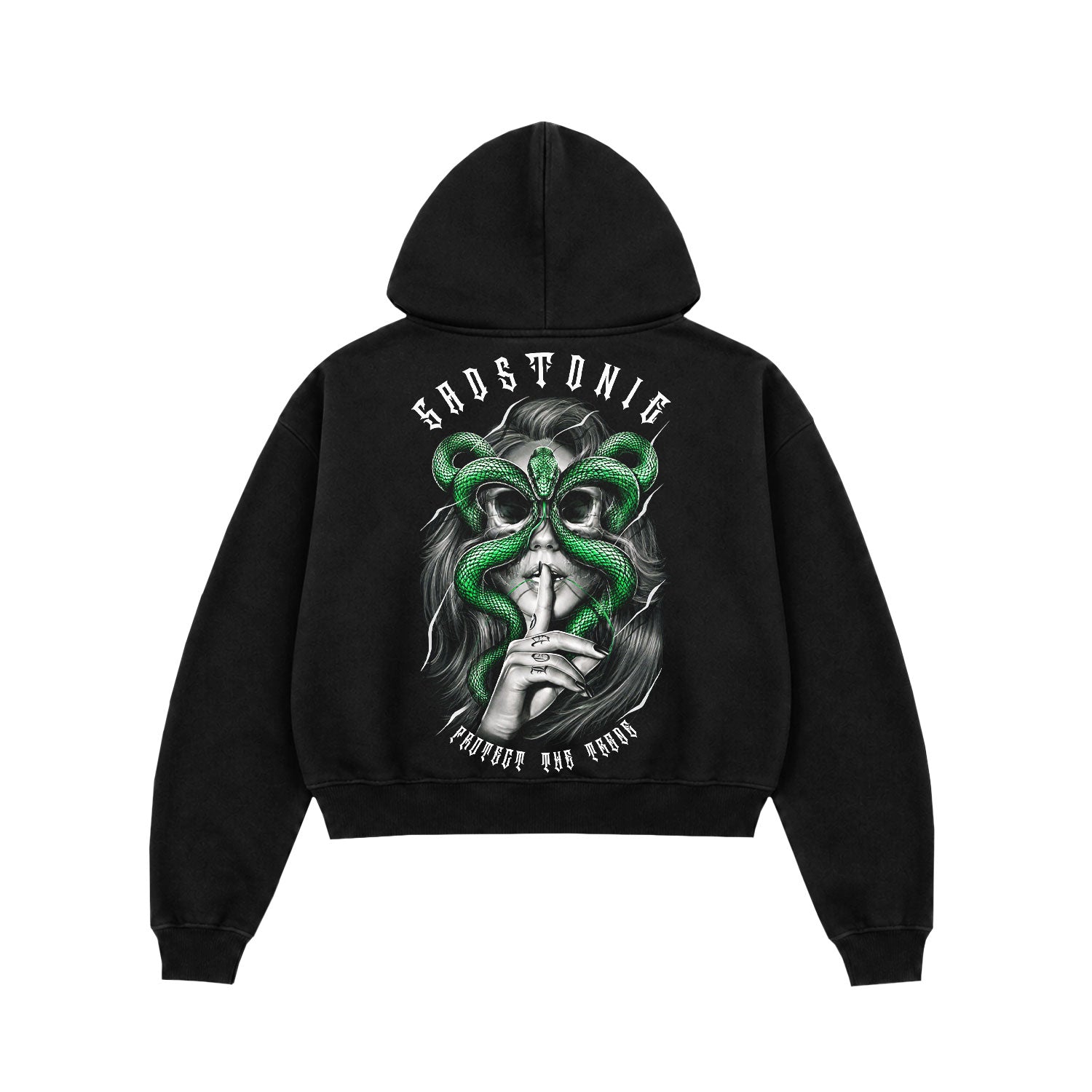 Medusa Snake Mask Graphic Oversized Hoodie - Sadstonie – SADSTONIE