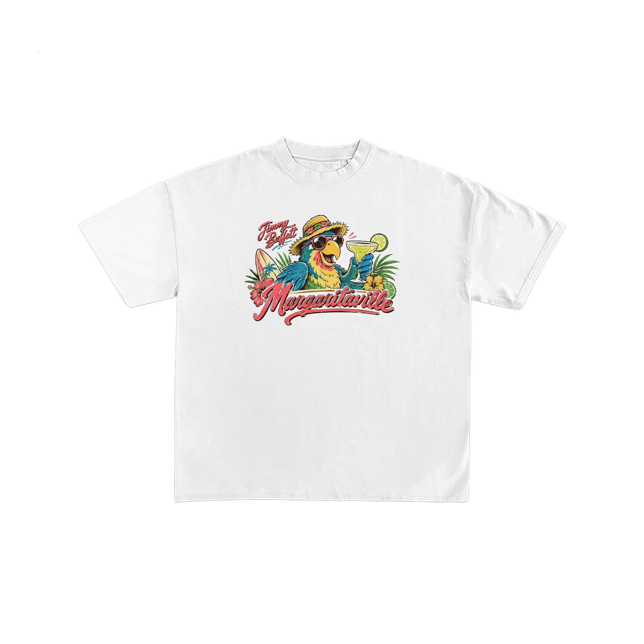 Jimmy Buffett Margaritaville White Graphic Tee