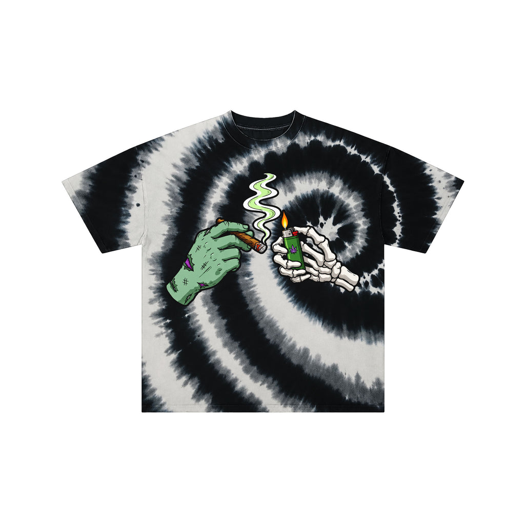Zombie Spark Retro Acid Wash Graphic Tee
