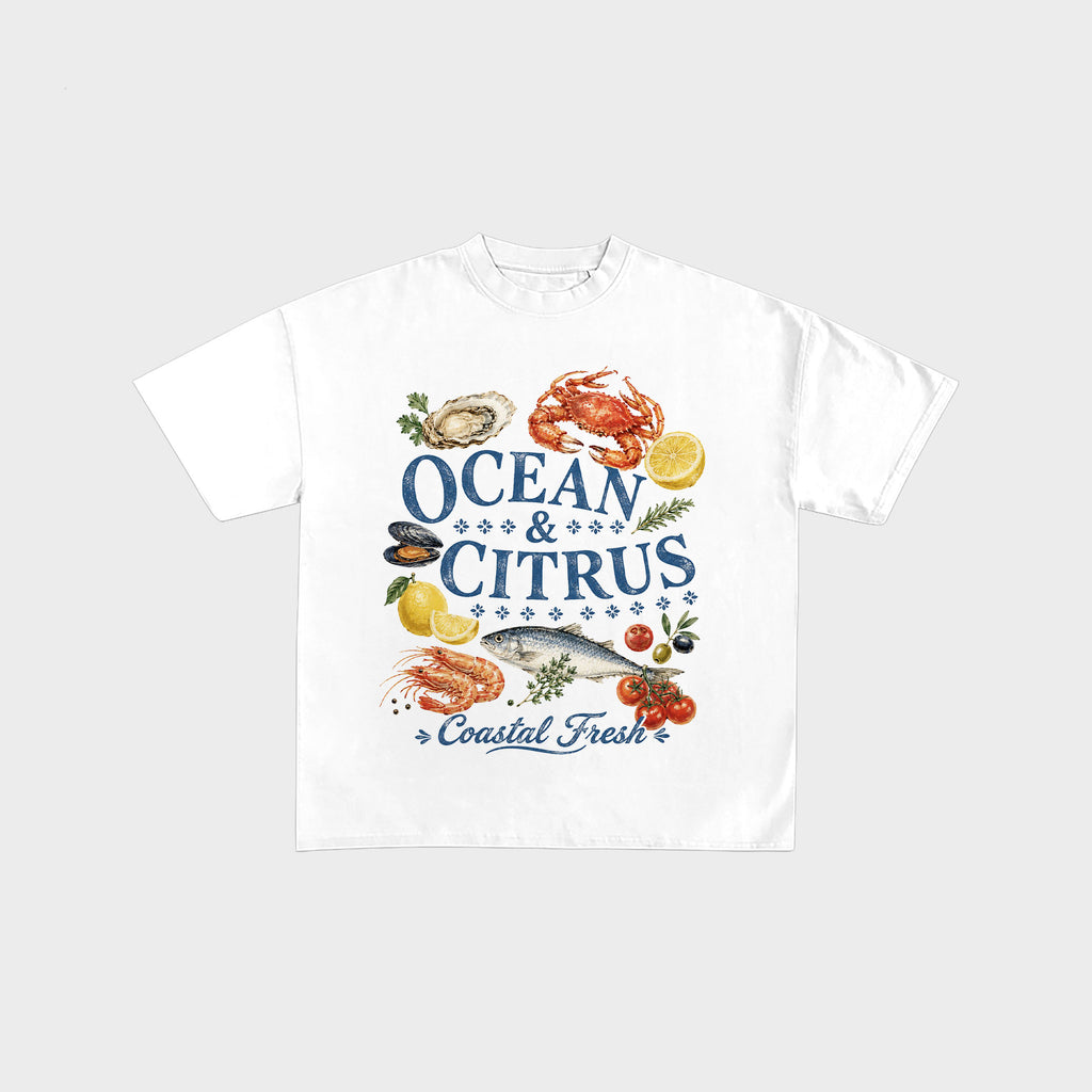 Ocean & Citrus Coastal Fresh Graphic Tee