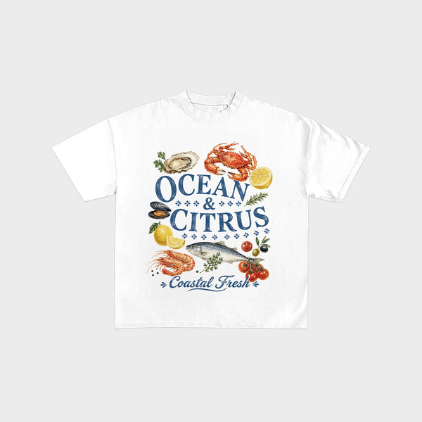 Ocean & Citrus Coastal Fresh Graphic Tee