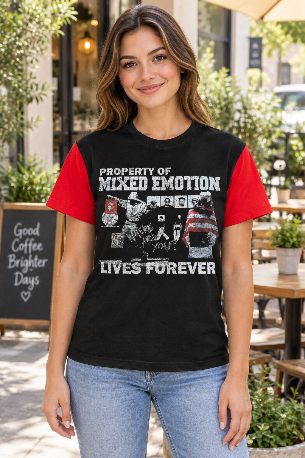 Property Of Mixed Emotion Two Tone T-Shirt