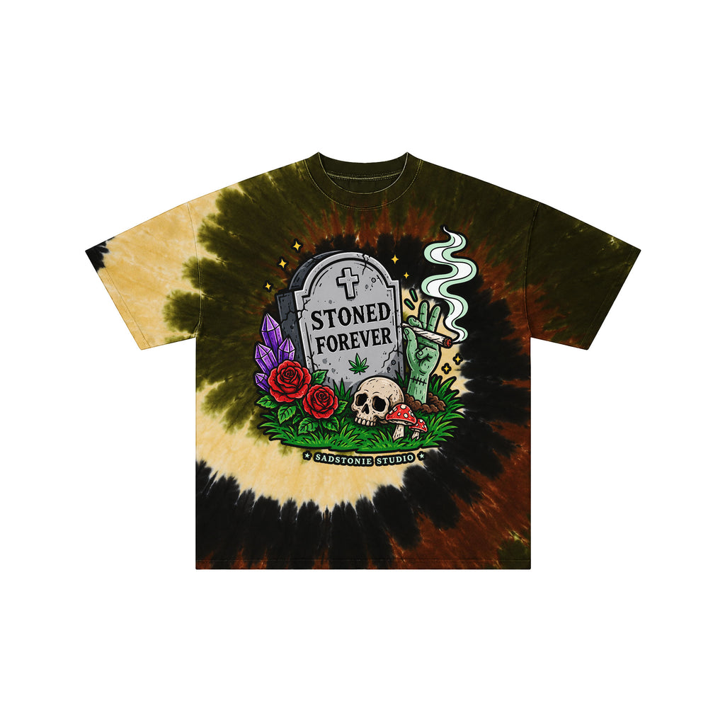 Stoned Forever Gothic Retro Graphic Tee