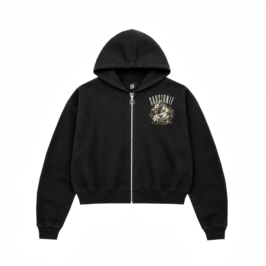 Divine Serpent Statue Graphic Oversized Hoodie