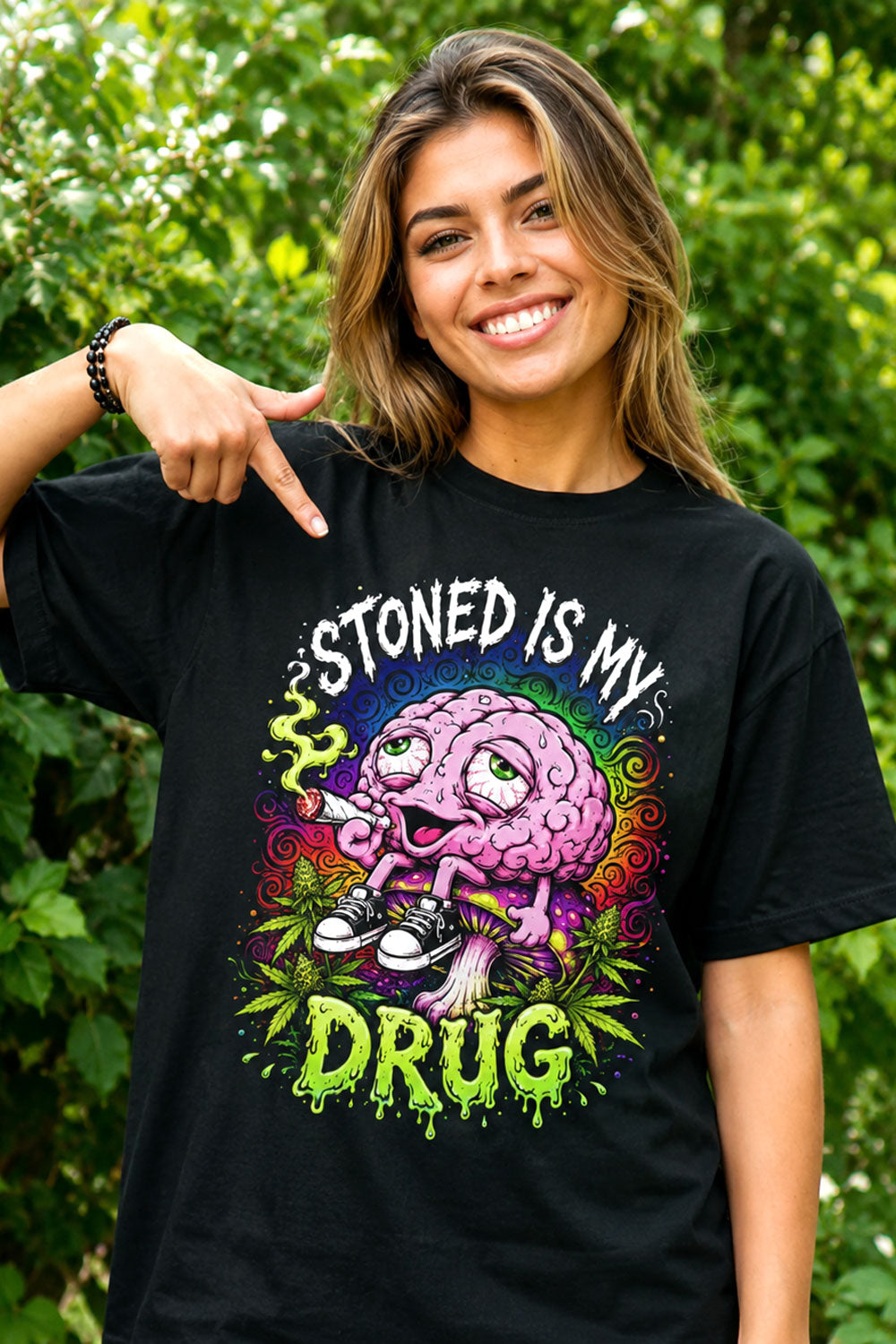 Stoned Is My Drug Graphic Tee