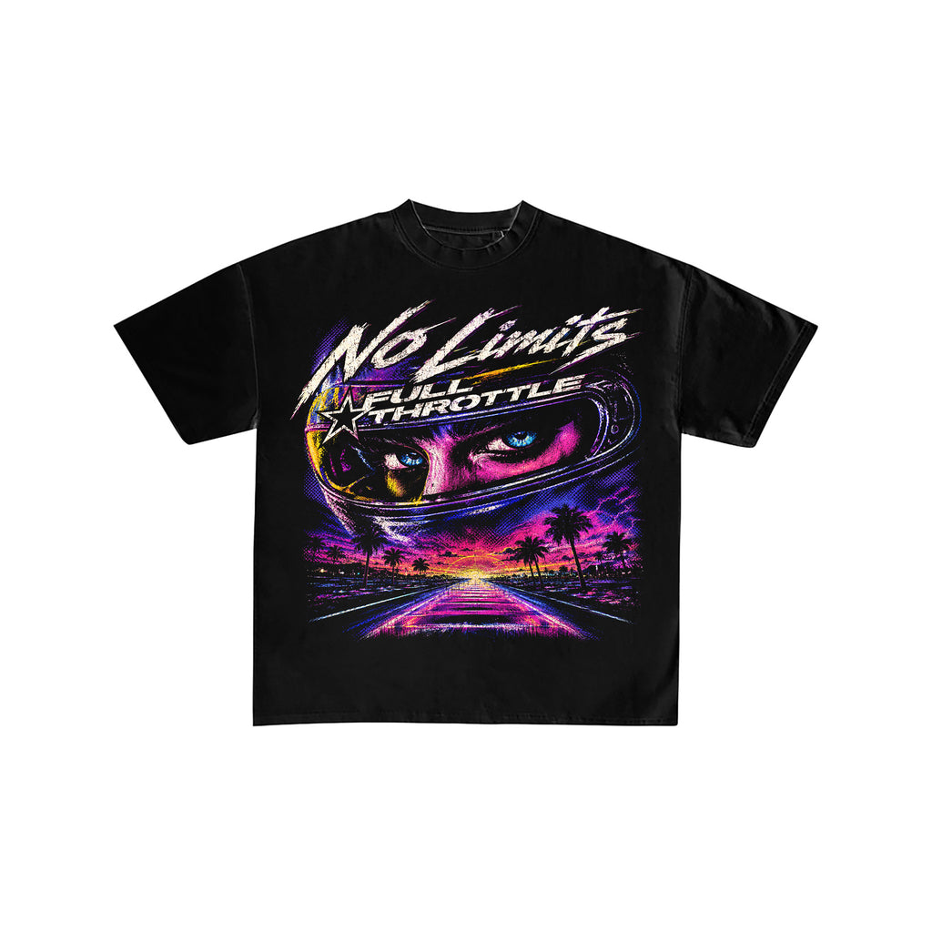 Retro Synthwave Racing Driver Graphic Tee