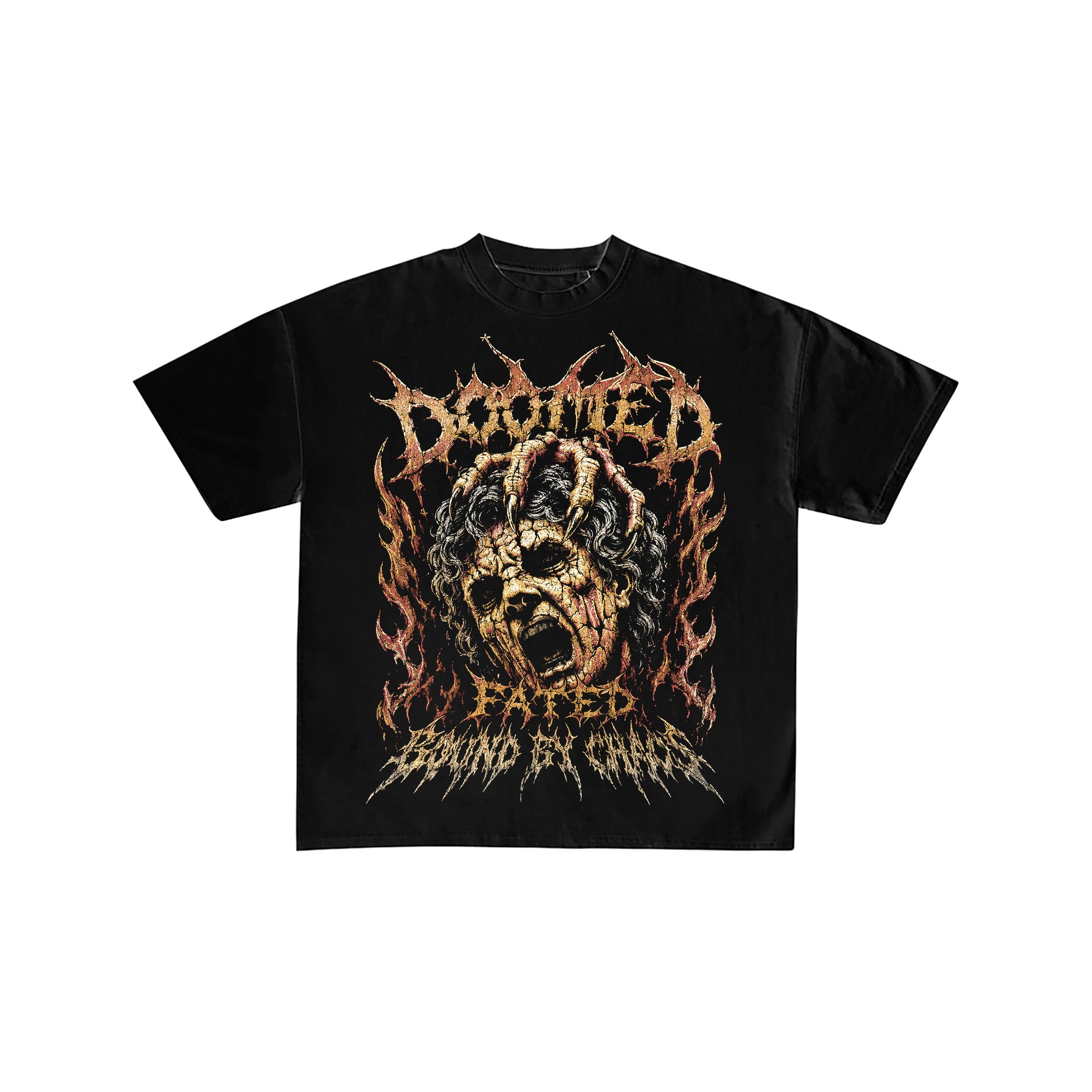 Doomed Bound by Chaos Death Metal Graphic Tee