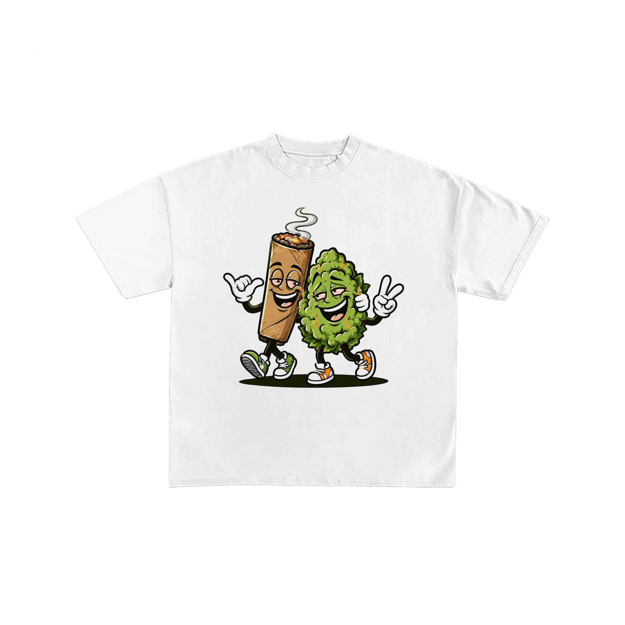 Best Buds Blunt & Weed Graphic White Tee