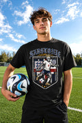 England Soccer Skeleton Graphic T-Shirt
