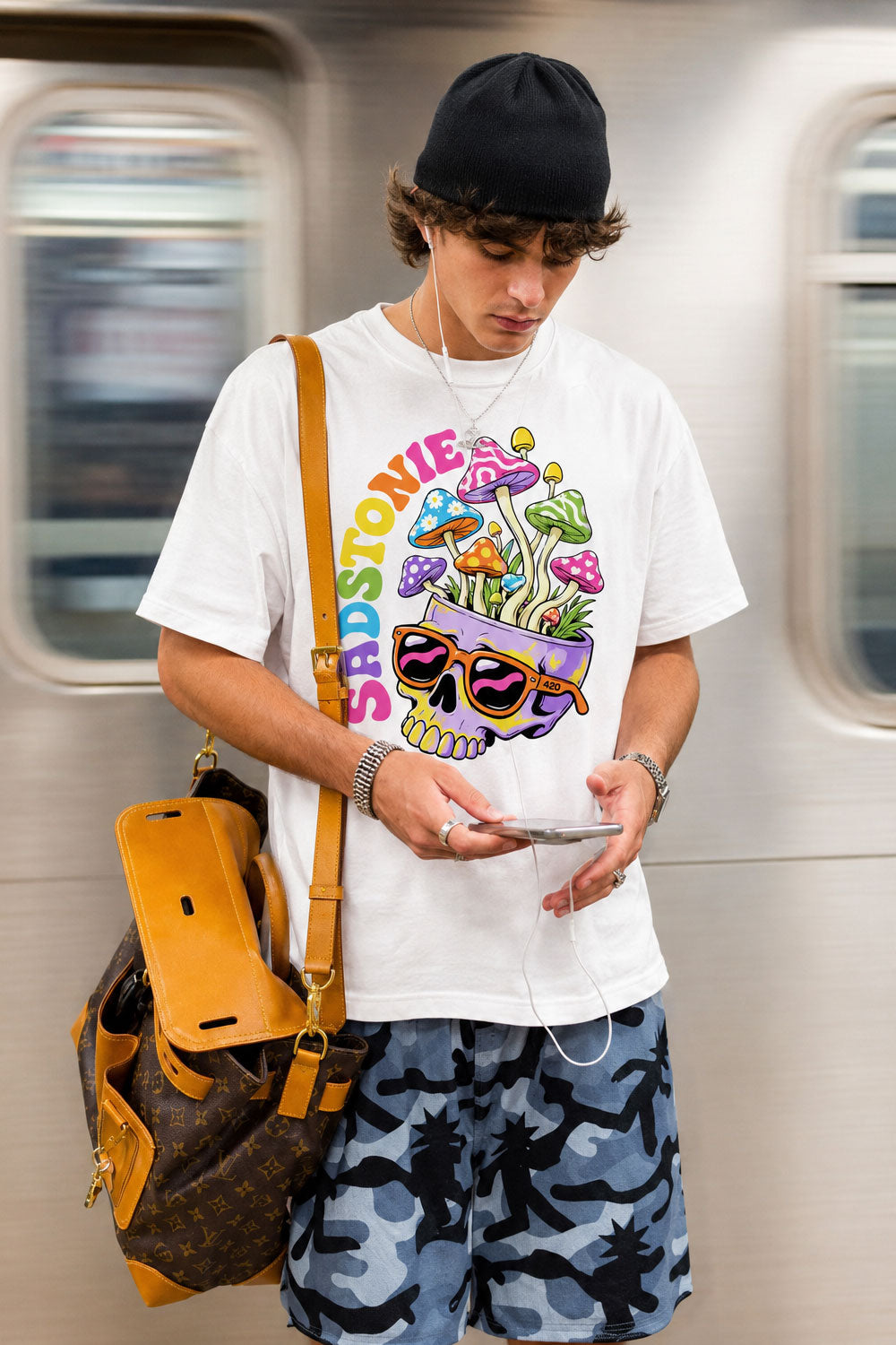 Best Buds Blunt & Weed Graphic White Tee