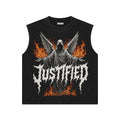 Justified Winged Reaper Graphic Sleeveless Tee