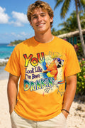 Drinkin' Parrot Funny Yellow T-Shirt