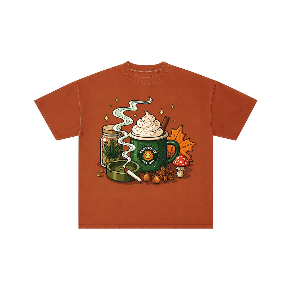 Autumn Wake And Bake Retro Graphic Tee
