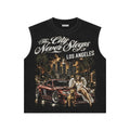 The City Never Sleeps LA Graphic Muscle Tee