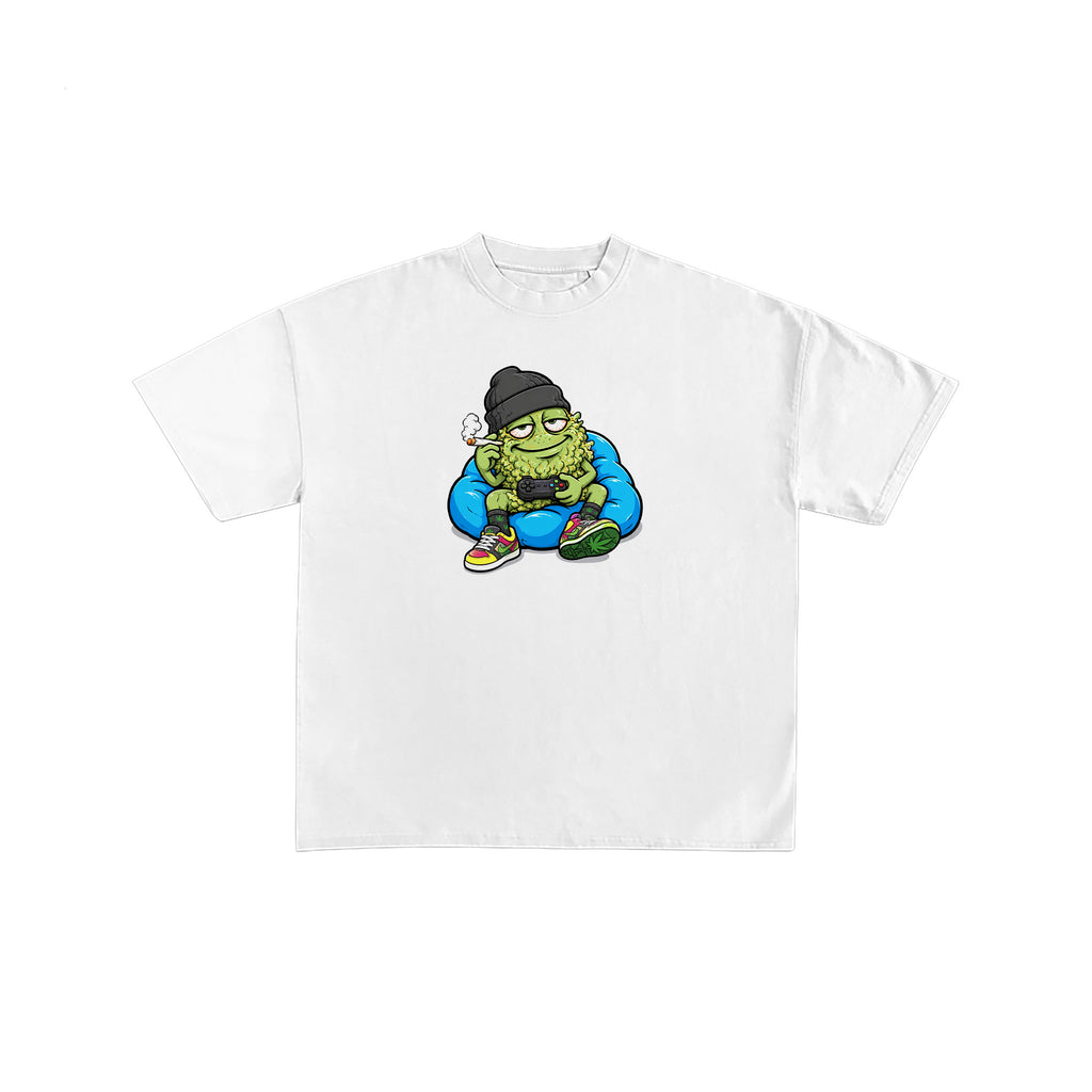 Gamer Weed Bud Gamer Graphic White Tee