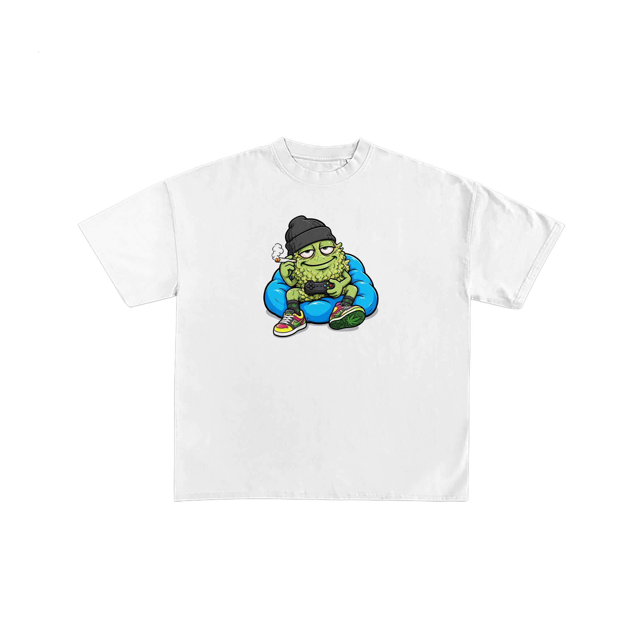 Gamer Weed Bud Gamer Graphic White Tee