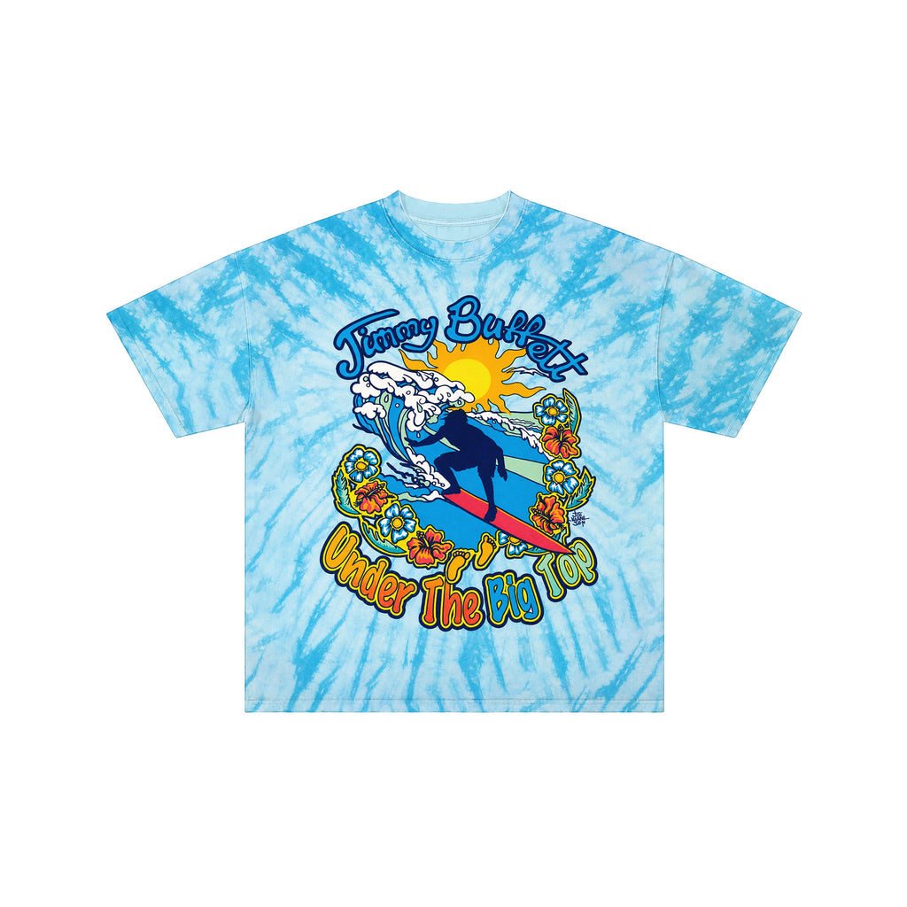 Jimmy Buffett Blue Tie Dye Surfer T-Shirt