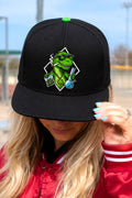Stoner T-Rex Dinosaur Snapback Hat