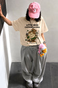 Little Miss Caffeine Chill Retro Graphic Tee