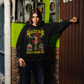 Guilty Soul Gothic Graphic Black Crop Hoodie