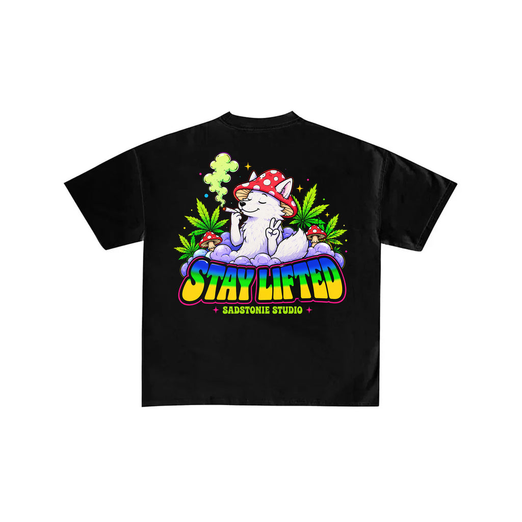 Stay Lifted Mushroom Wolf Graphic Tee