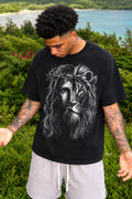 Jesus and Lion Crown of Thorns T-Shirt