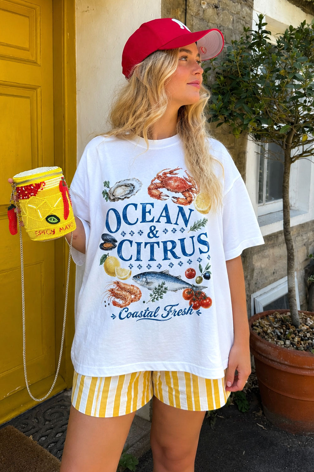 Ocean & Citrus Coastal Fresh Graphic Tee