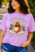 Stay Blessed Retro Cannabis Graphic Tee