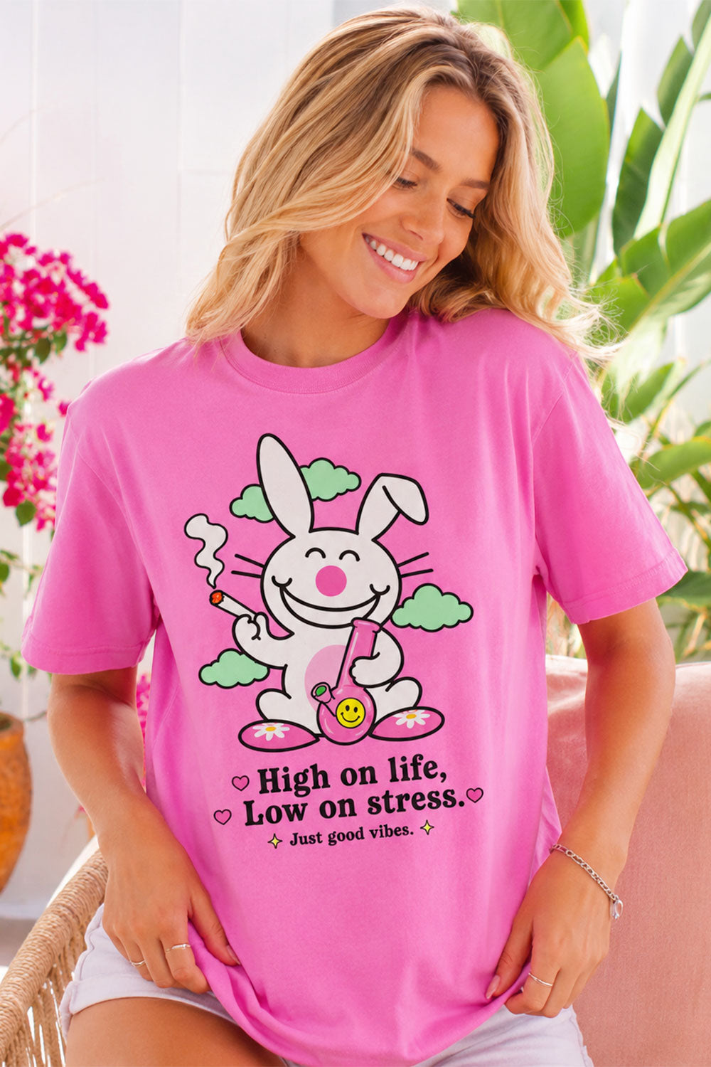 High On Life Retro  Graphic Tee
