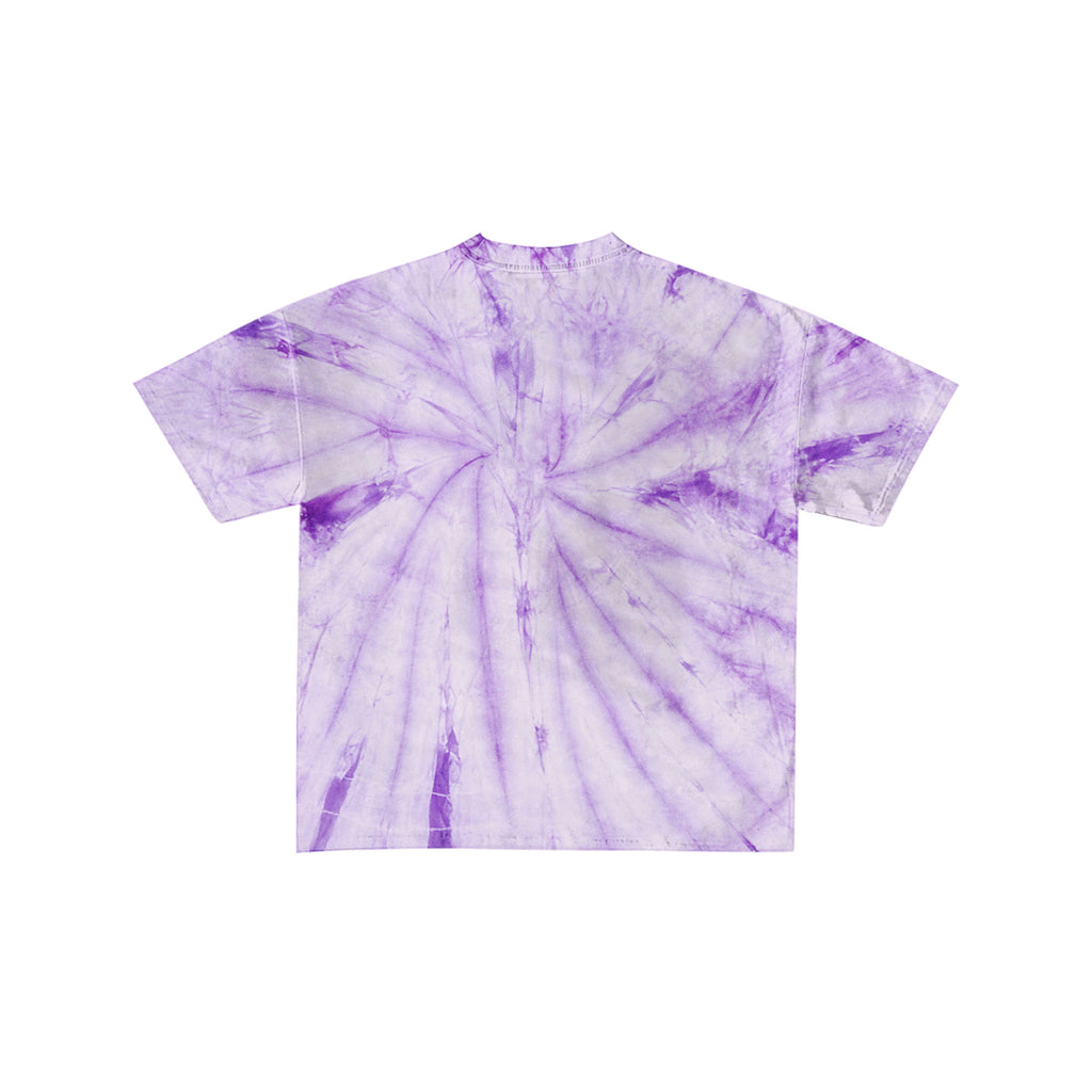 Ghost Girls Purple Tie Dye Oversized Stoner Graphic Tee