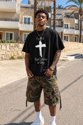 I Can't But I Know a Guy Cross Black T-Shirt