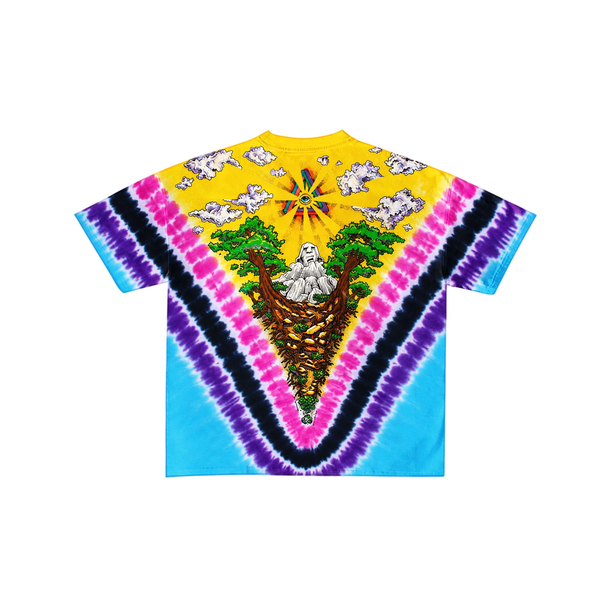 Psychedelia Sun Waterfall Tie-Dye Tee