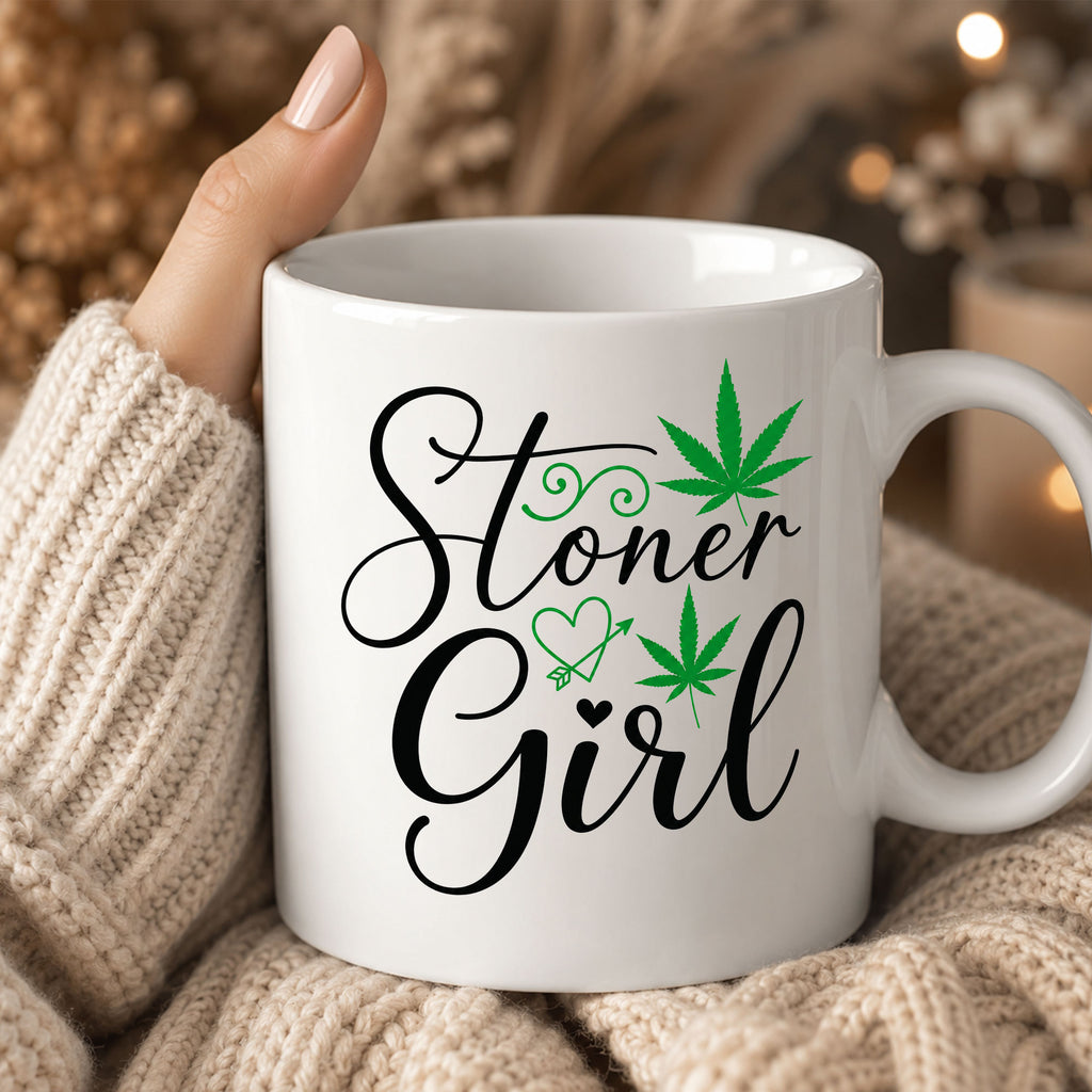 Stoner Girl Funny Ceramic Coffee Mug