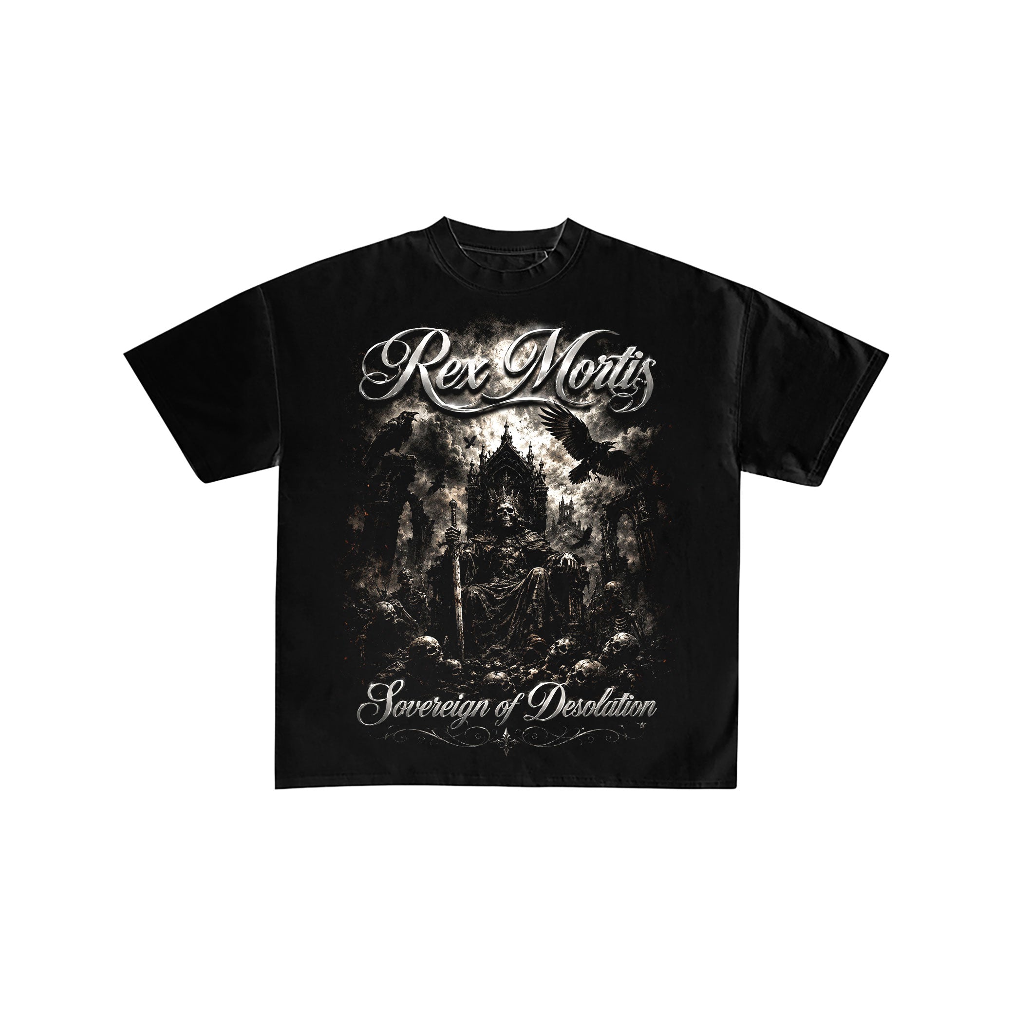 Rex Mortis Gothic Oversized Graphic Tee