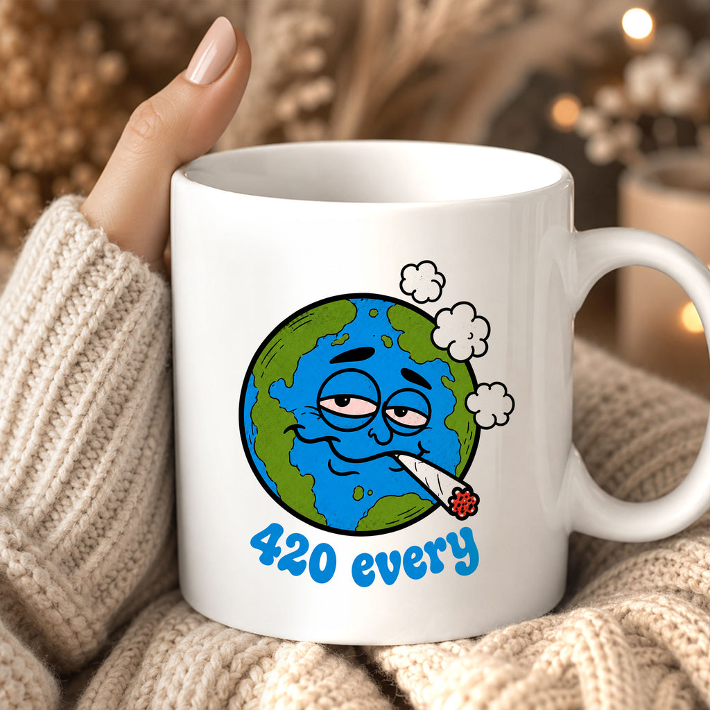 Funny 420 Earth Ceramic Coffee Mug