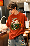 Autumn Wake And Bake Retro Graphic Tee