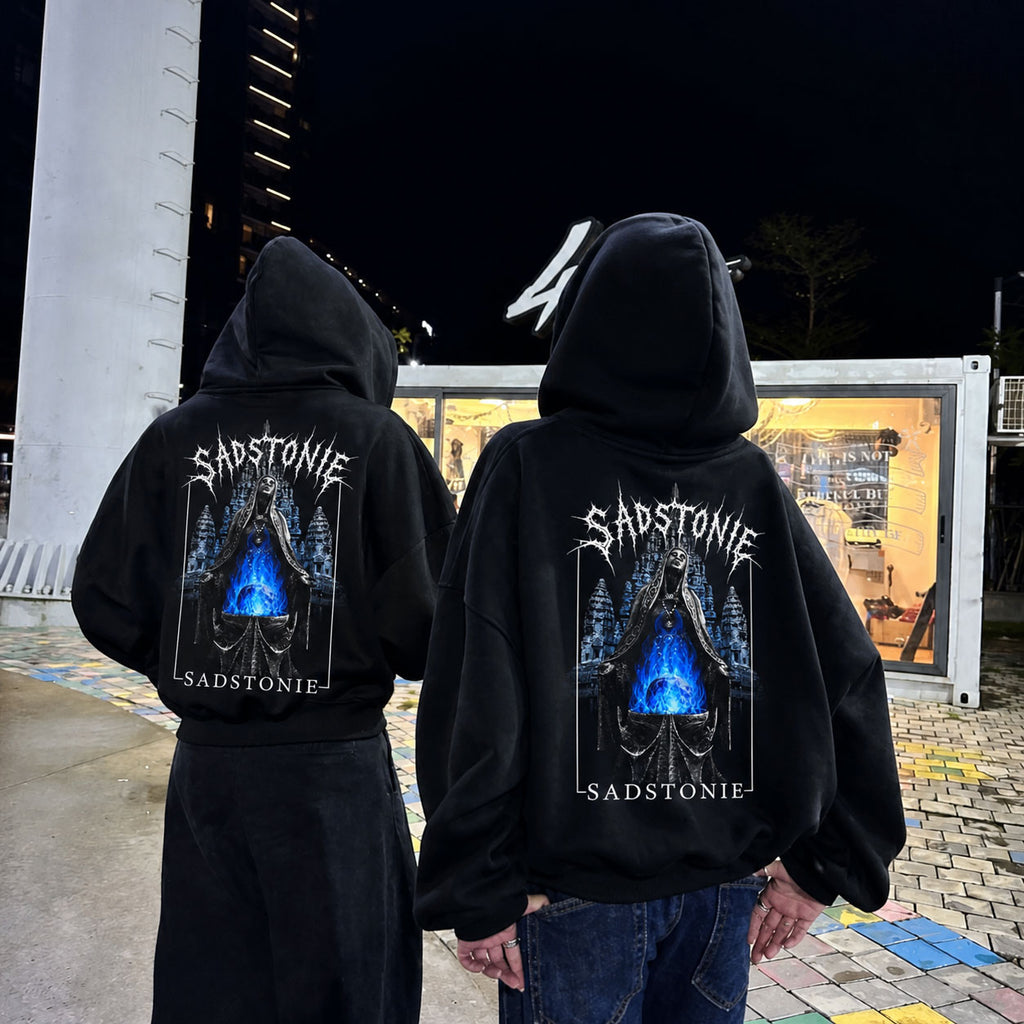 Dark Gothic Temple Oversized Hoodie