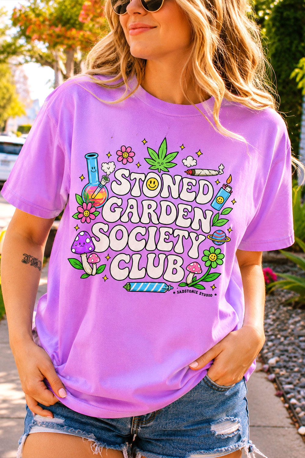 Stoned Garden Society Retro Graphic Tee