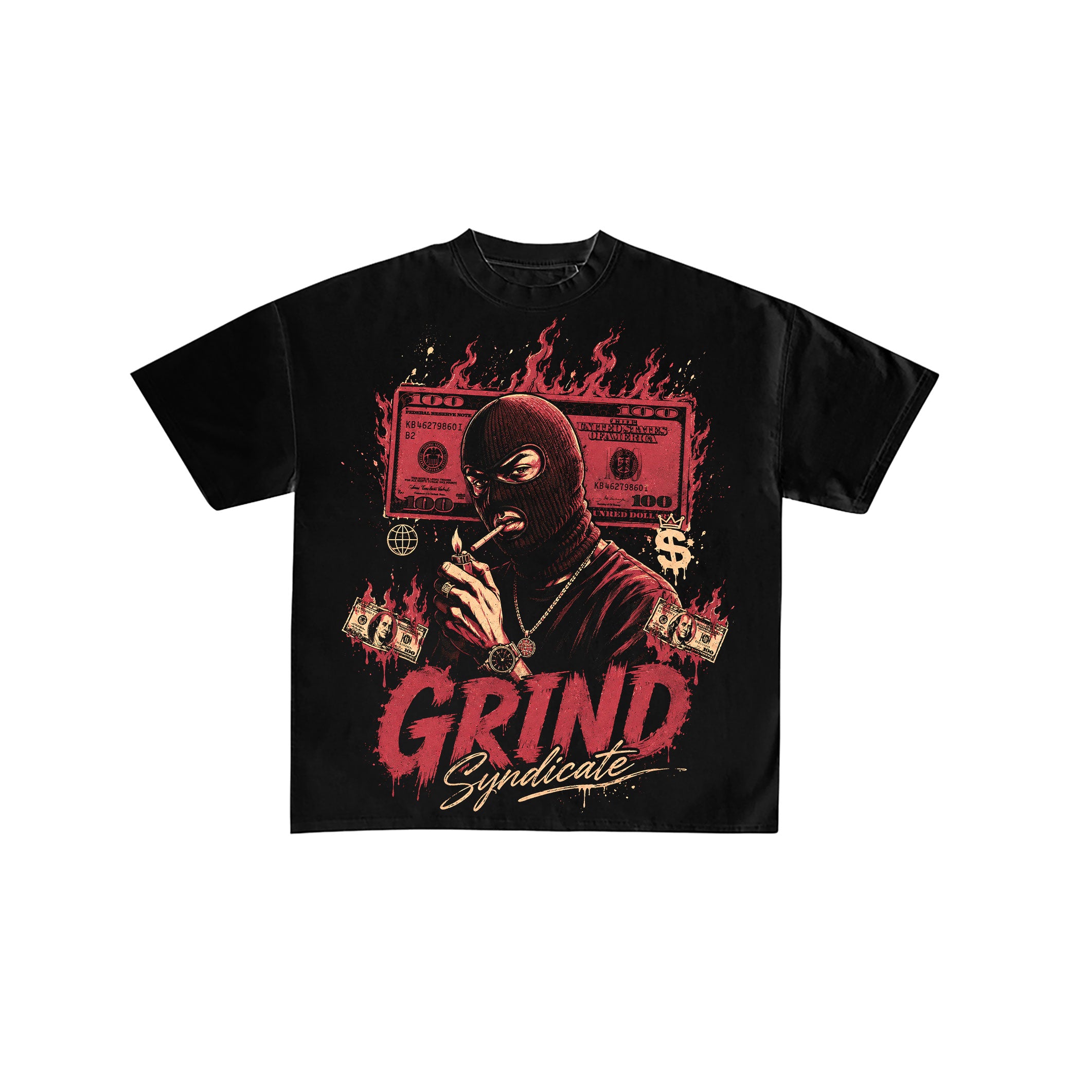 Grind Syndicate Money Graphic Oversized T-Shirt