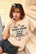 Puff Puff Stay Puffy Retro Graphic Tee