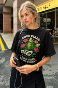 Good Vibes Cannabis Bouquet Vintage Tee