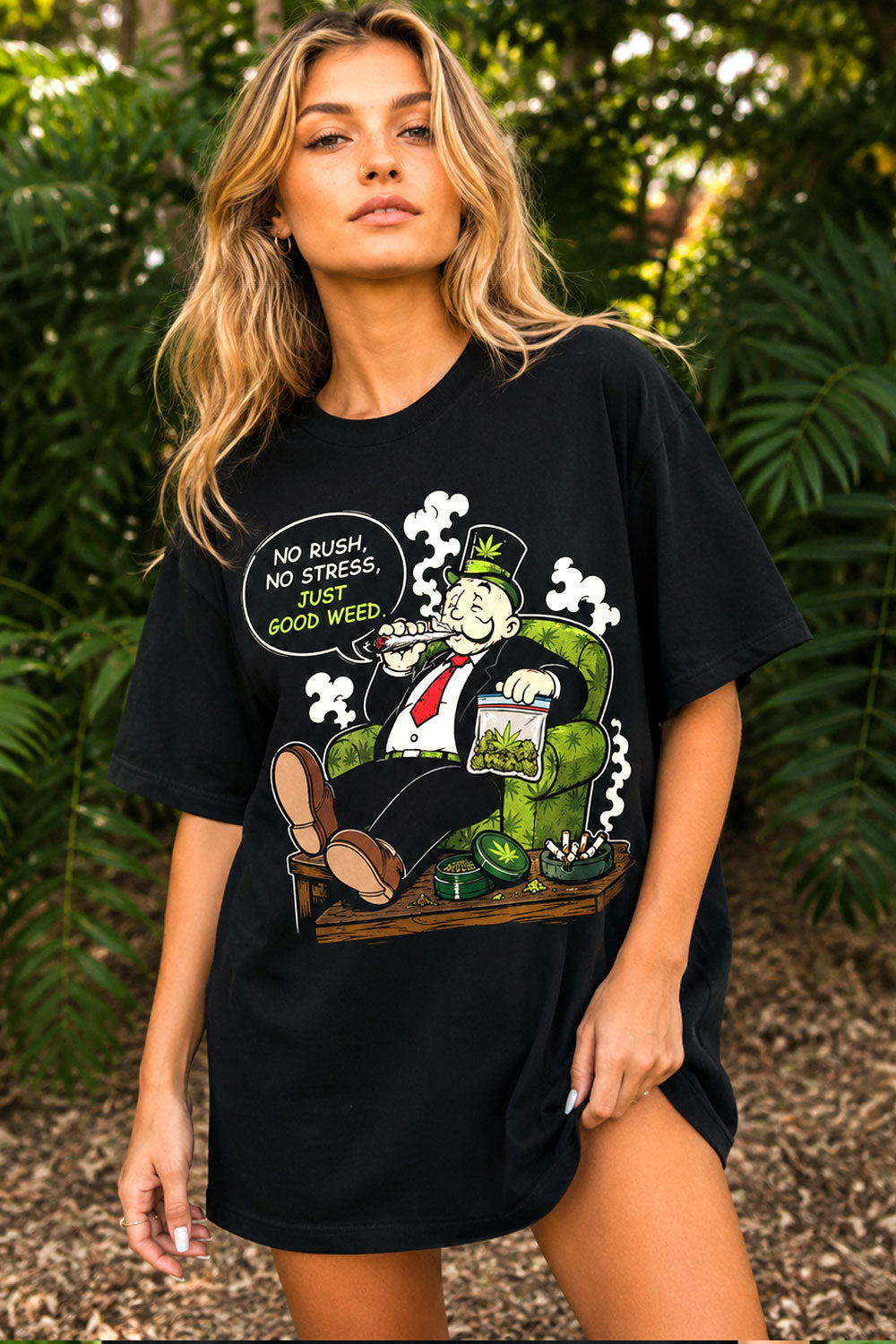 No Rush No Stress Graphic Tee