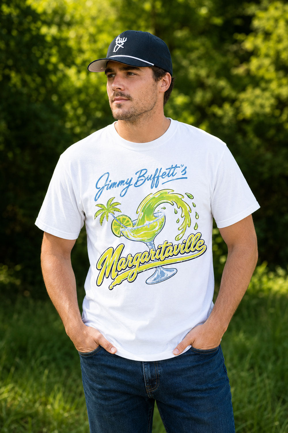 Jimmy Buffett Margaritaville White Tee