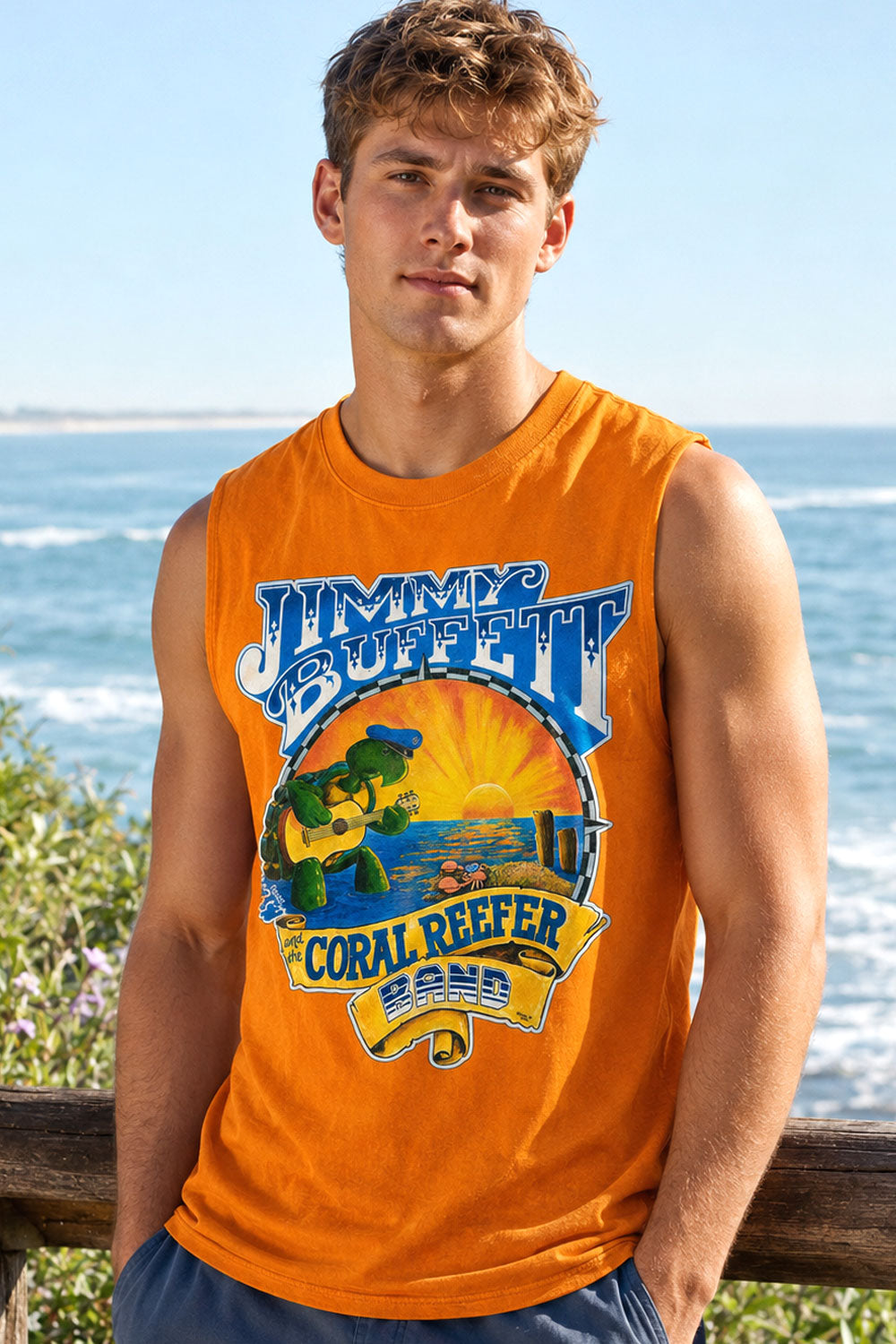 Jimmy Buffett Coral Reefer Band Tank Top