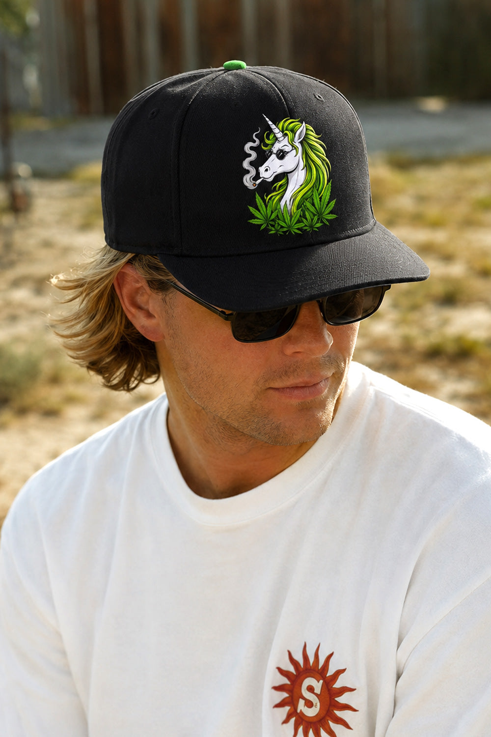 Stoner Unicorn Cannabis Snapback Hat